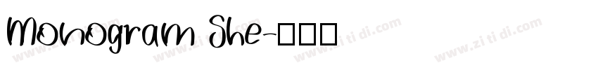 Monogram She字体转换